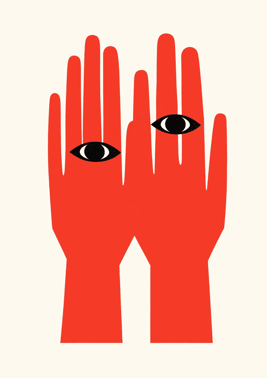 Hand Loop original repeating artwork