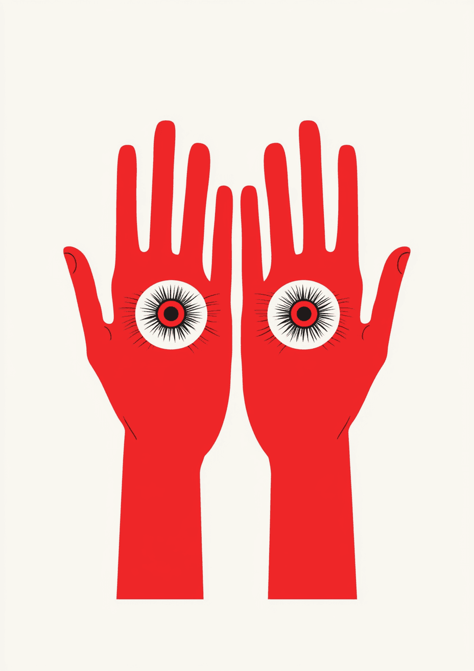 Hand Team original repeating artwork