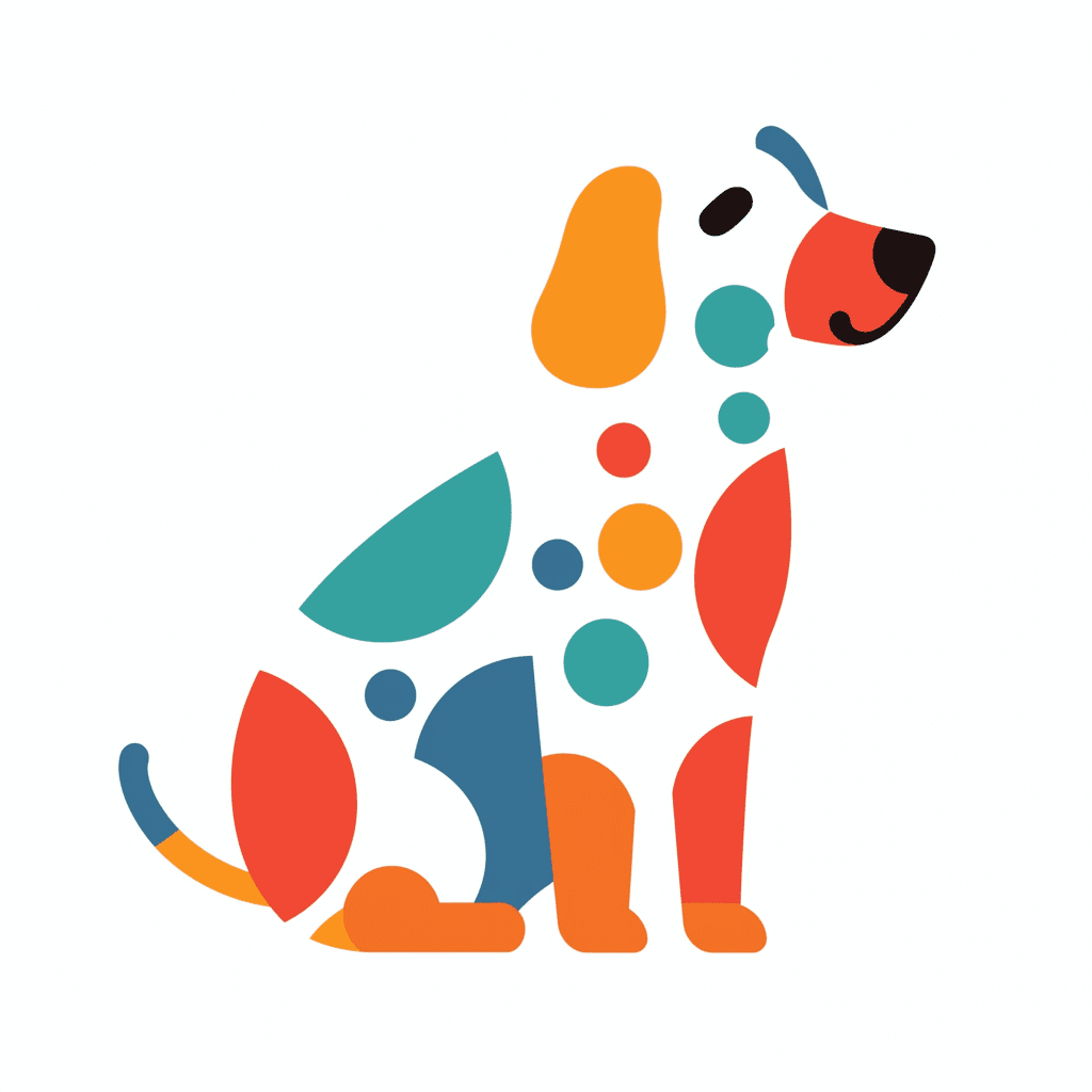 Dog Winter original repeating artwork