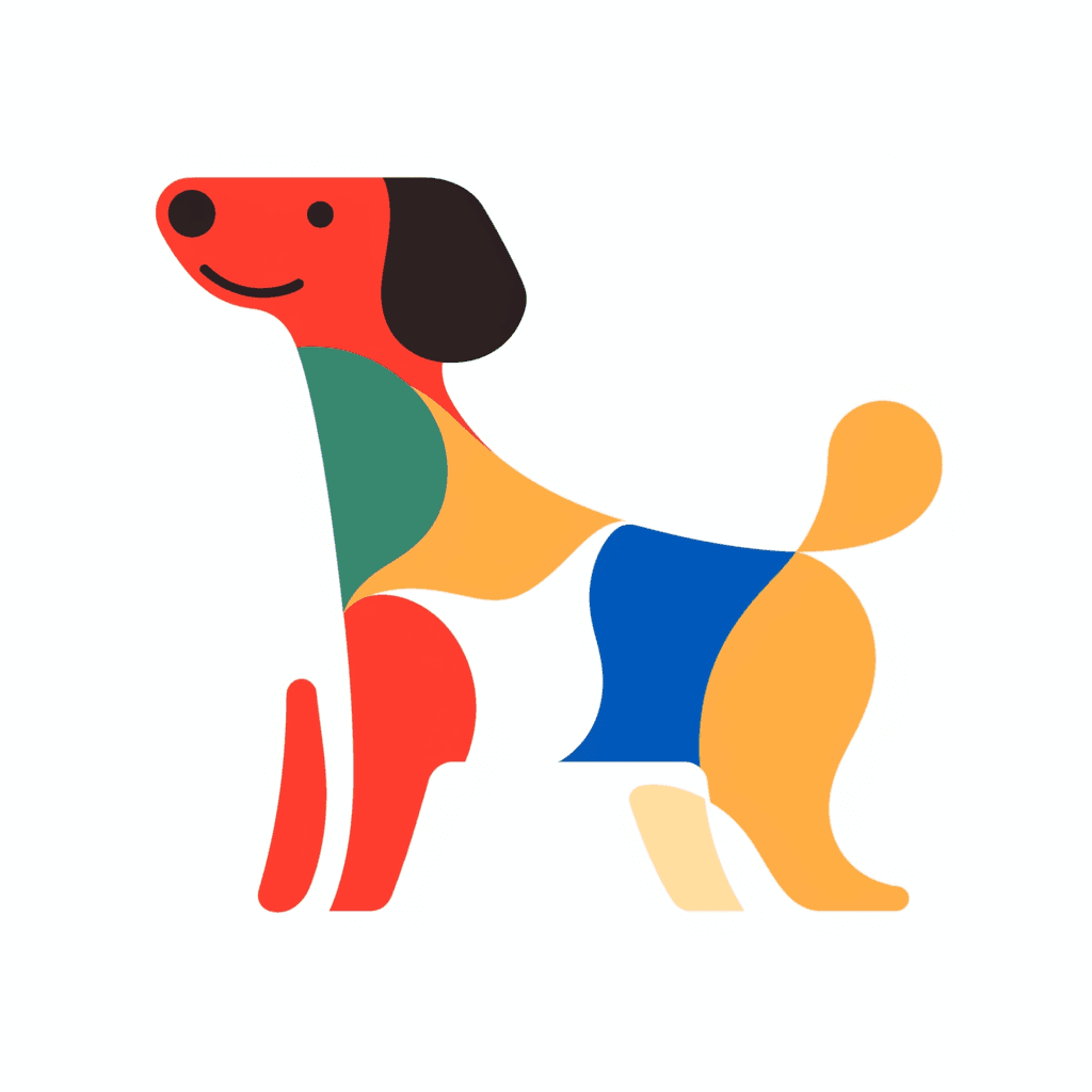 Dog Autumn original repeating artwork