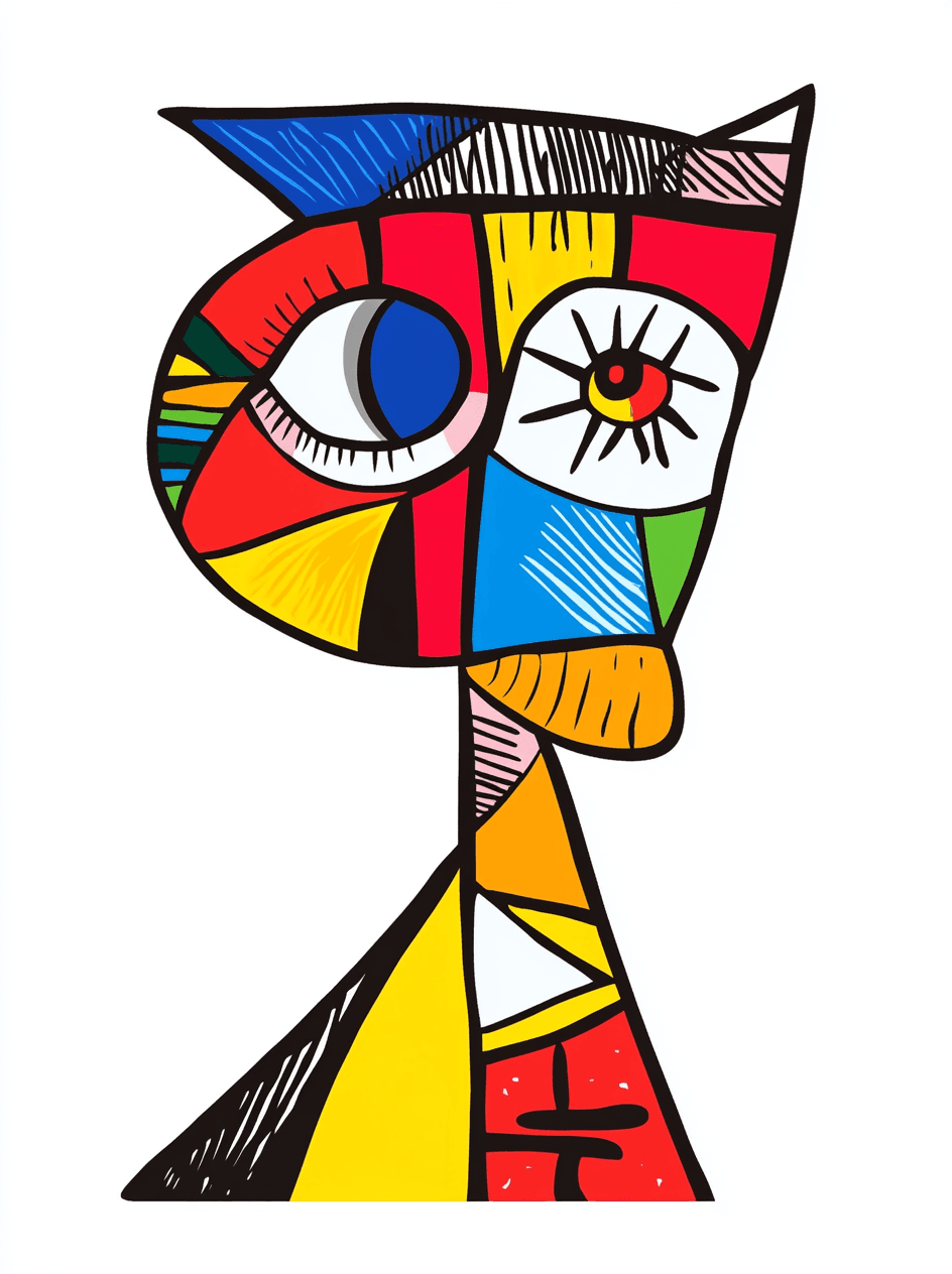 Face Loop original repeating artwork
