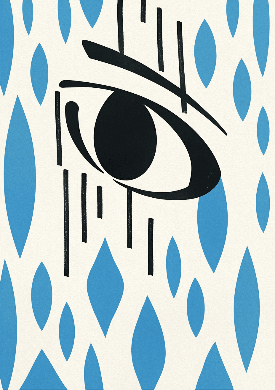Eye Golden original repeating artwork