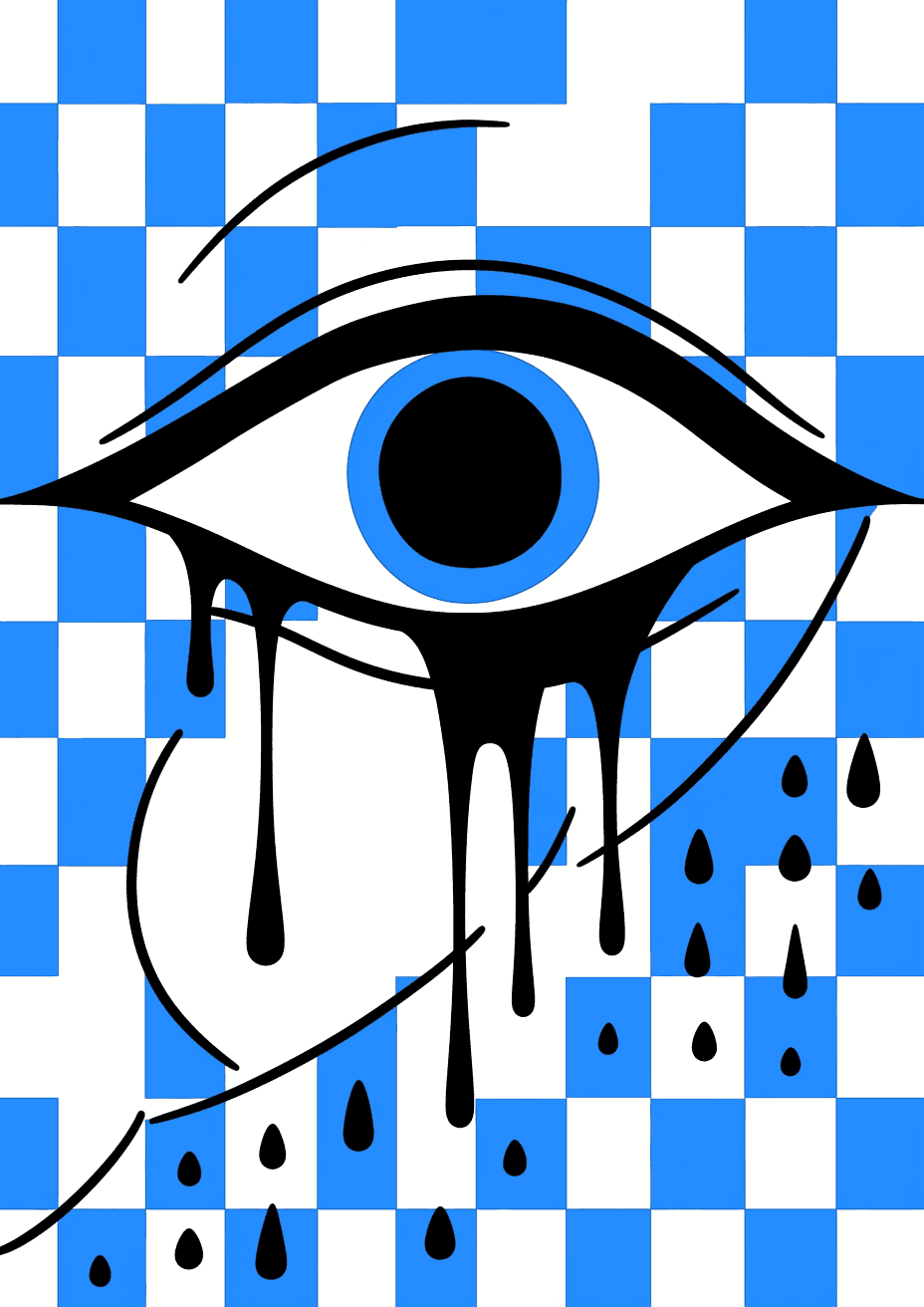 Eye Moonlit original repeating artwork