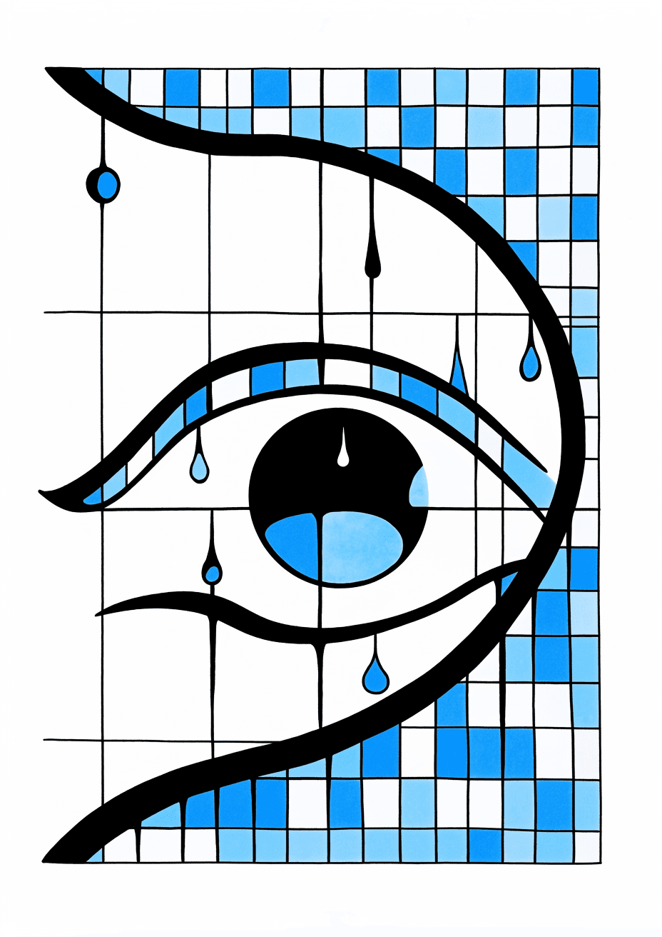 Eye Spark original repeating artwork