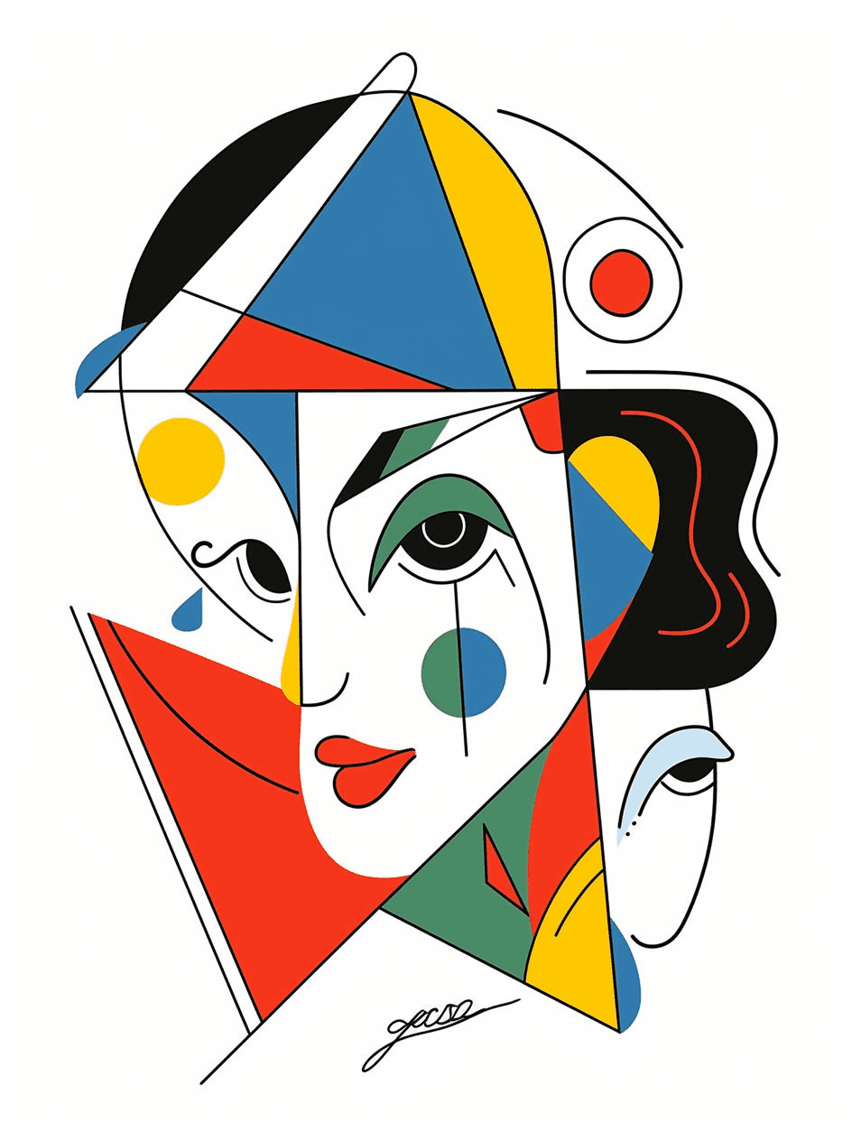 Face Run original repeating artwork