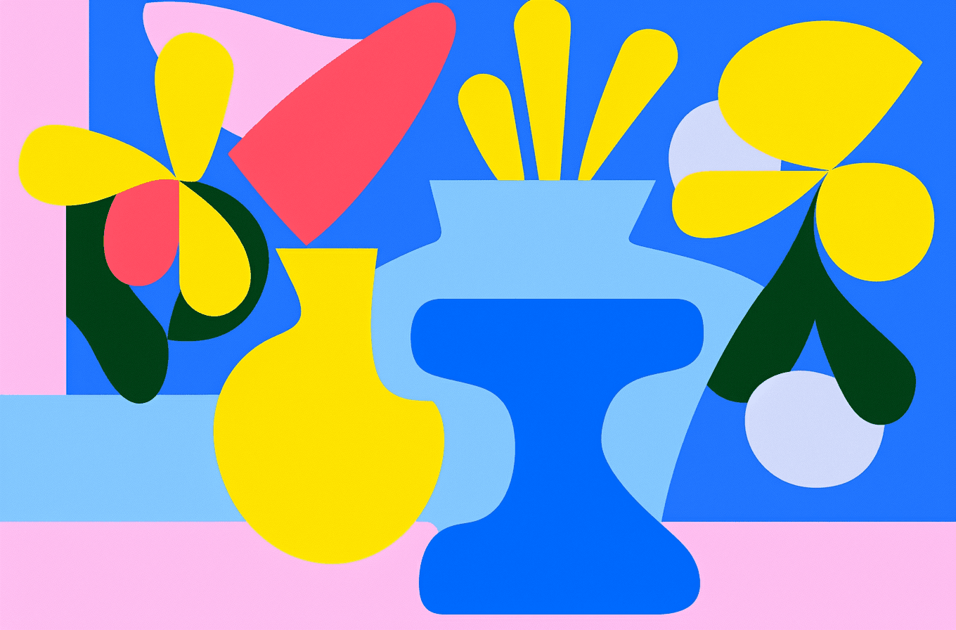 Vase Fair original repeating artwork