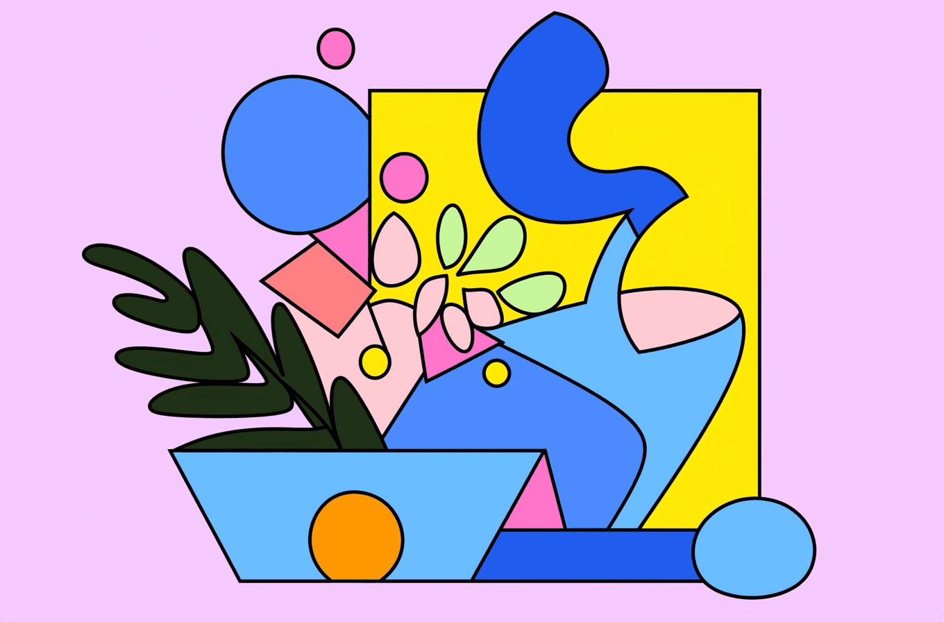 Vase Snap original repeating artwork