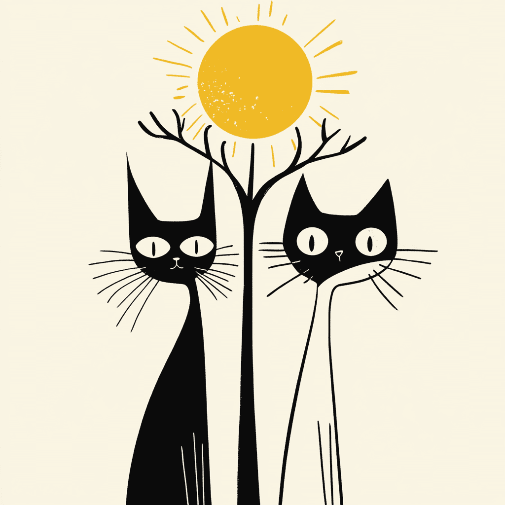 Cat 133 original repeating artwork