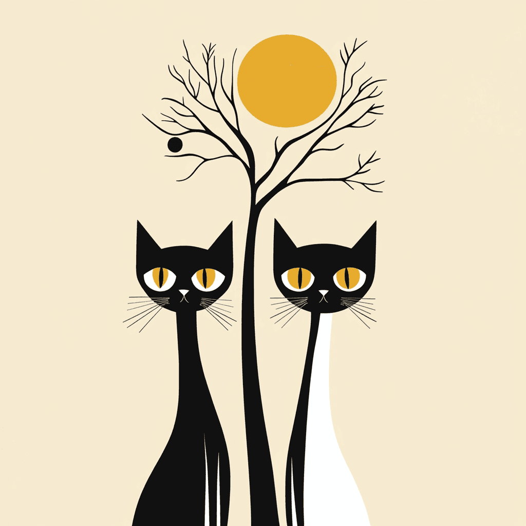 Cat 047 original repeating artwork