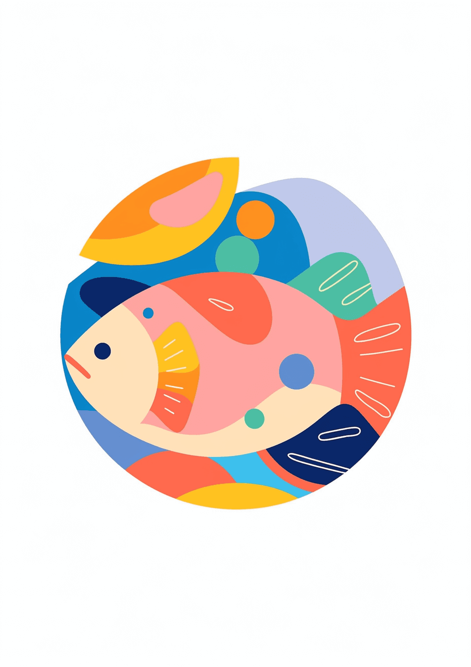 Fish Crew original repeating artwork