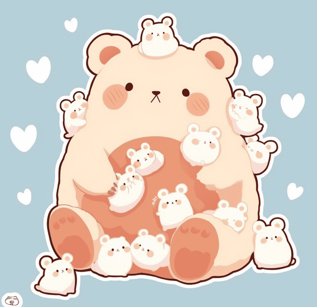 Bear 634 original repeating artwork
