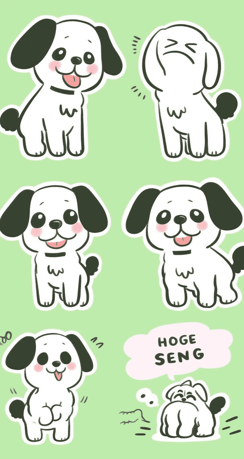 Dog 155 original repeating artwork