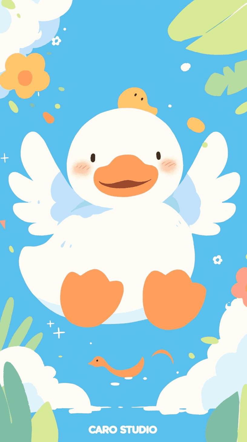 Duck Pop original repeating artwork