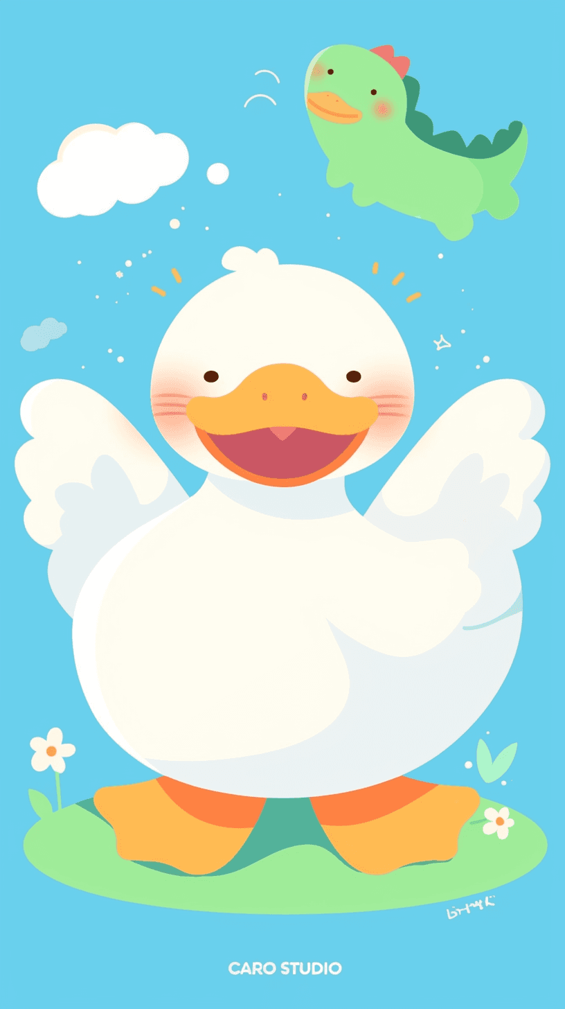 Duck Show original repeating artwork
