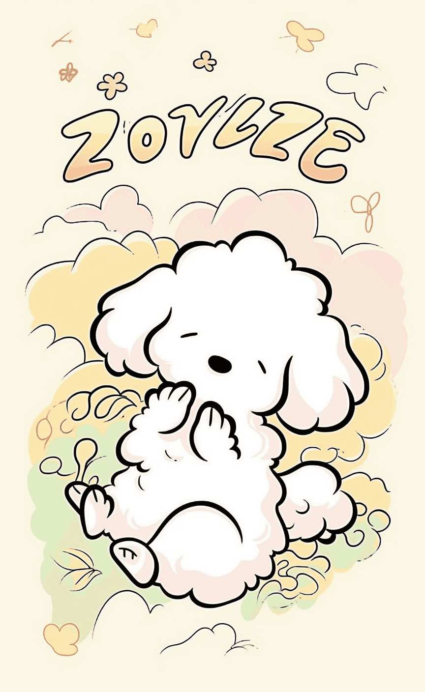 Dog 007 original repeating artwork