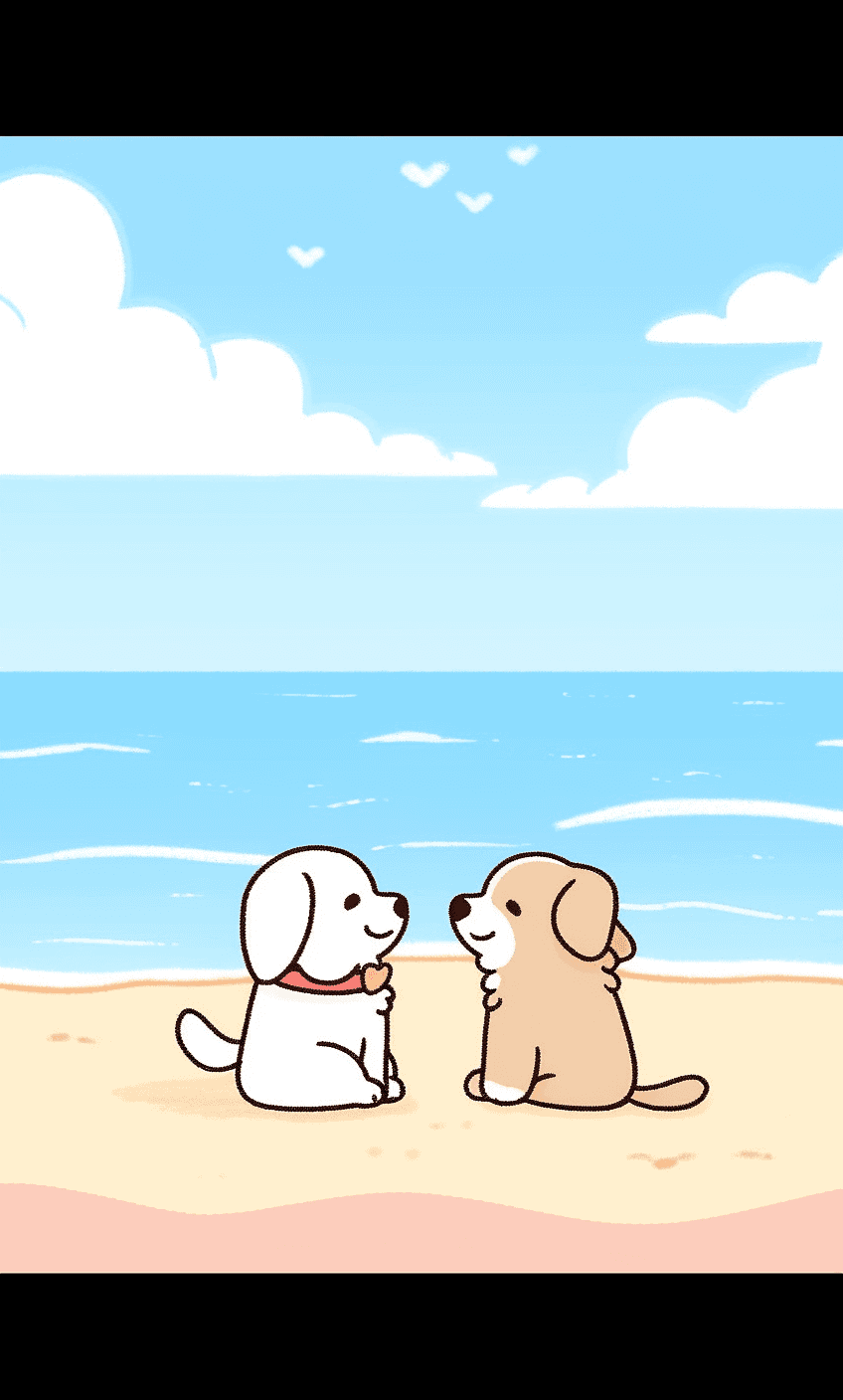 Dog Route original repeating artwork