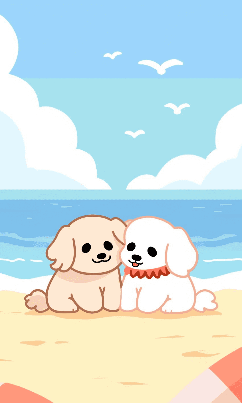Dog Summit original repeating artwork