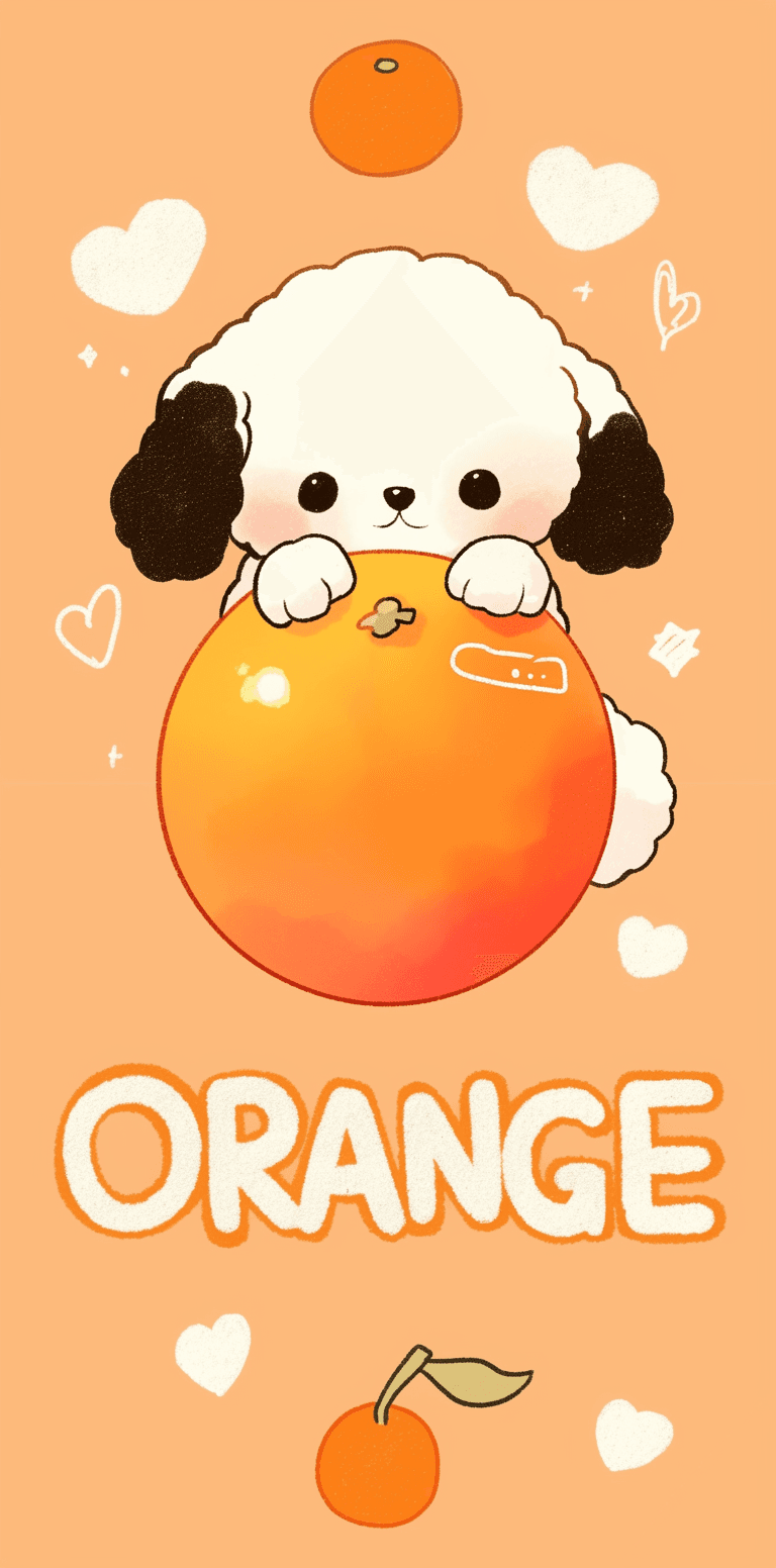 Dog Morning original repeating artwork