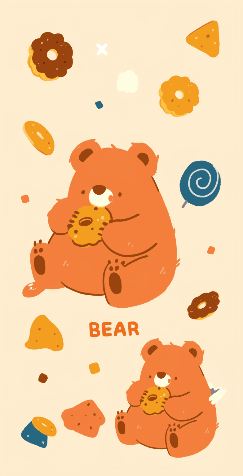 Bear 246 original repeating artwork