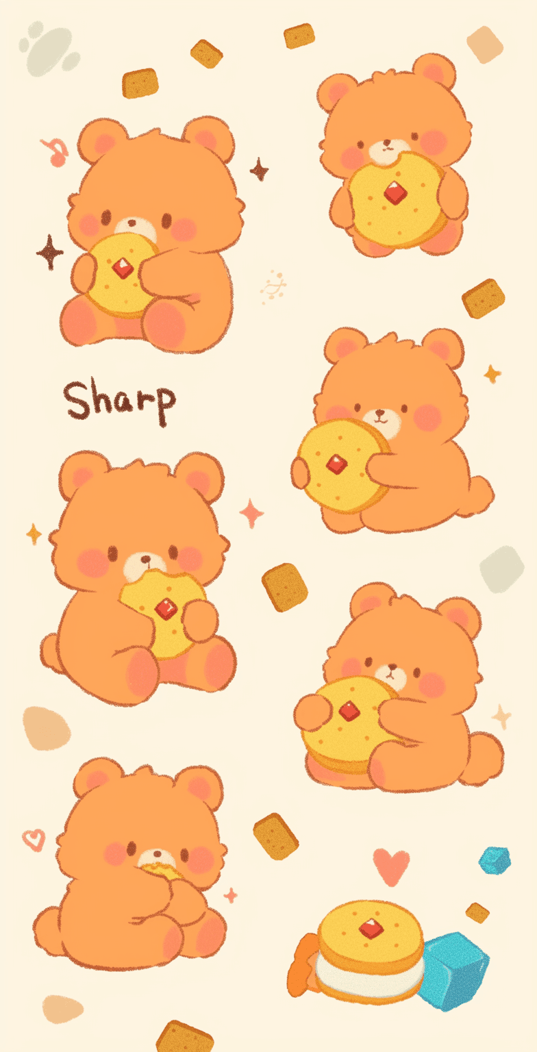 Bear 110 original repeating artwork