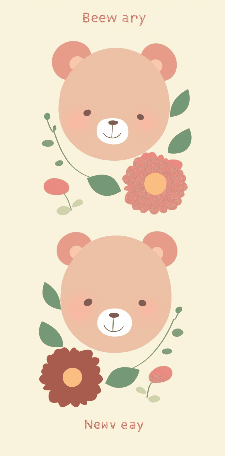 Bear 210 original repeating artwork