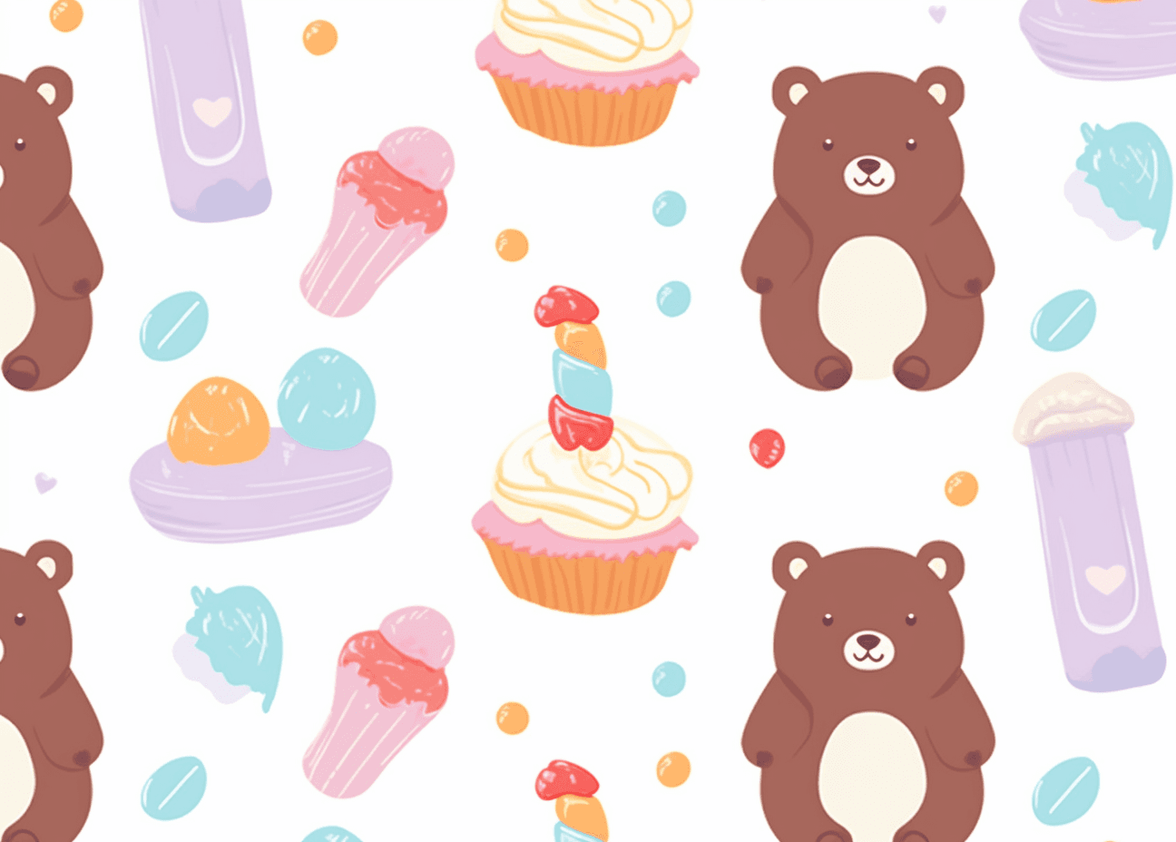 Ice Cream Harbor original repeating artwork