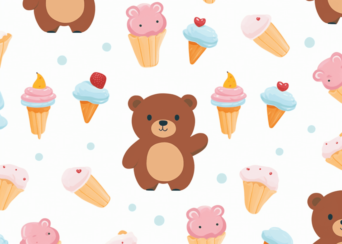Ice Cream Echo original repeating artwork