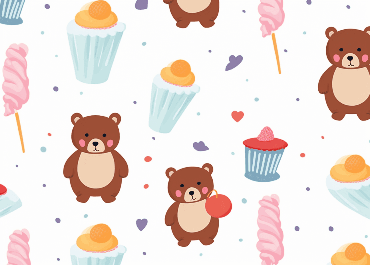 Ice Cream Rise original repeating artwork