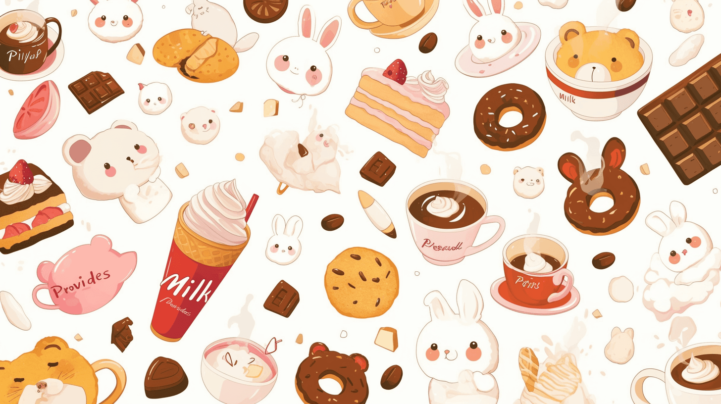 Ice Cream Spark original repeating artwork