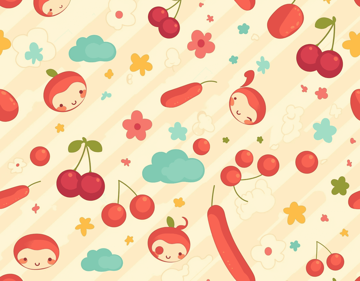 Cherry 078 original repeating artwork