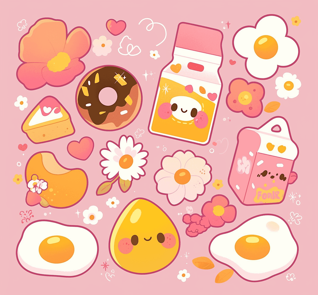 Snack Burst original repeating artwork