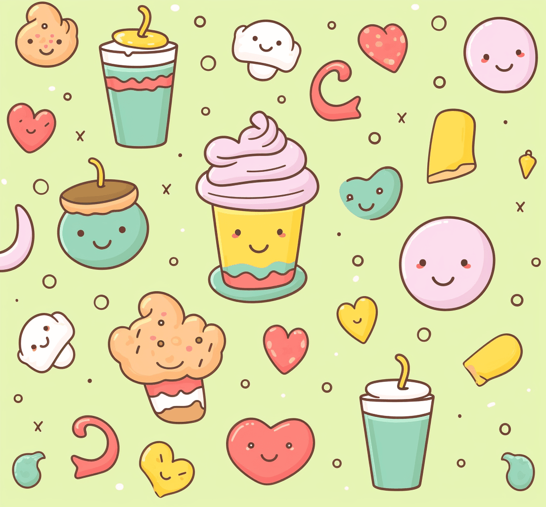 Snack Sunrise original repeating artwork