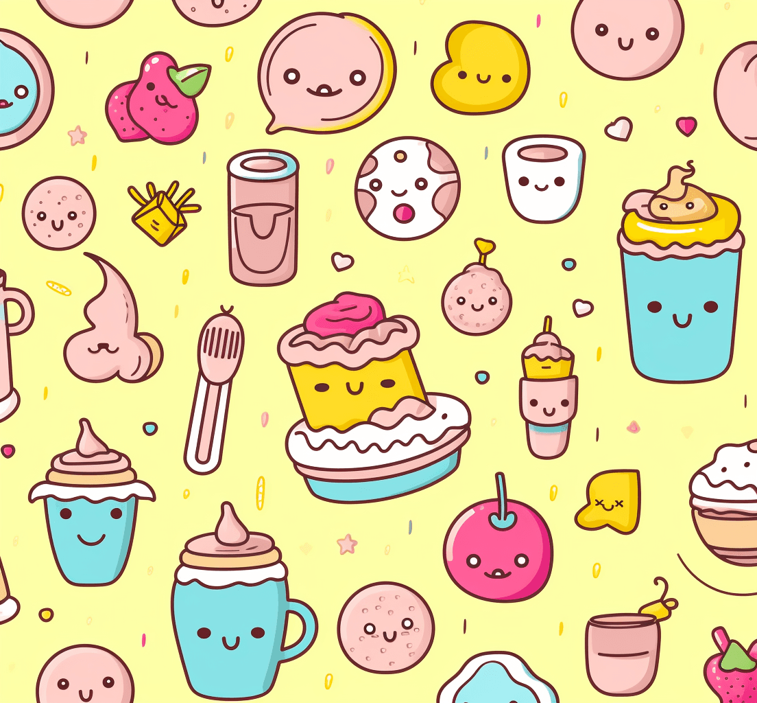 Snack Street original repeating artwork