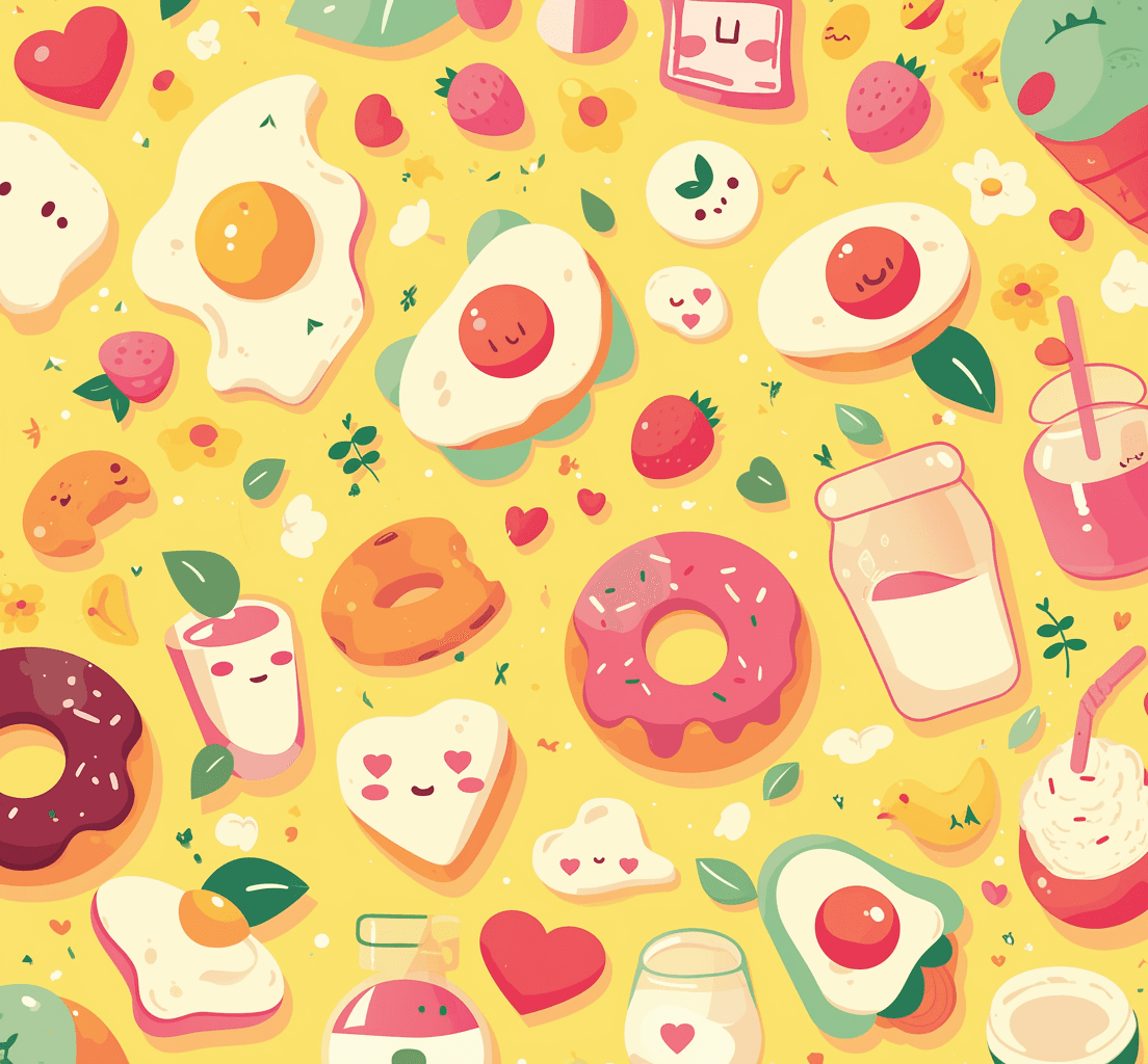 Snack Flip original repeating artwork