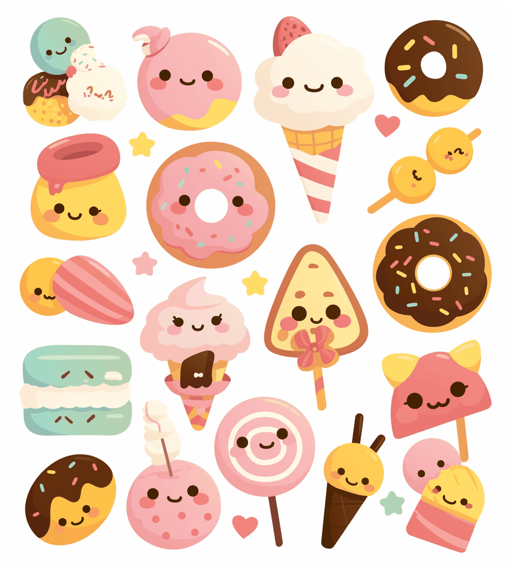 Cake Winter original repeating artwork