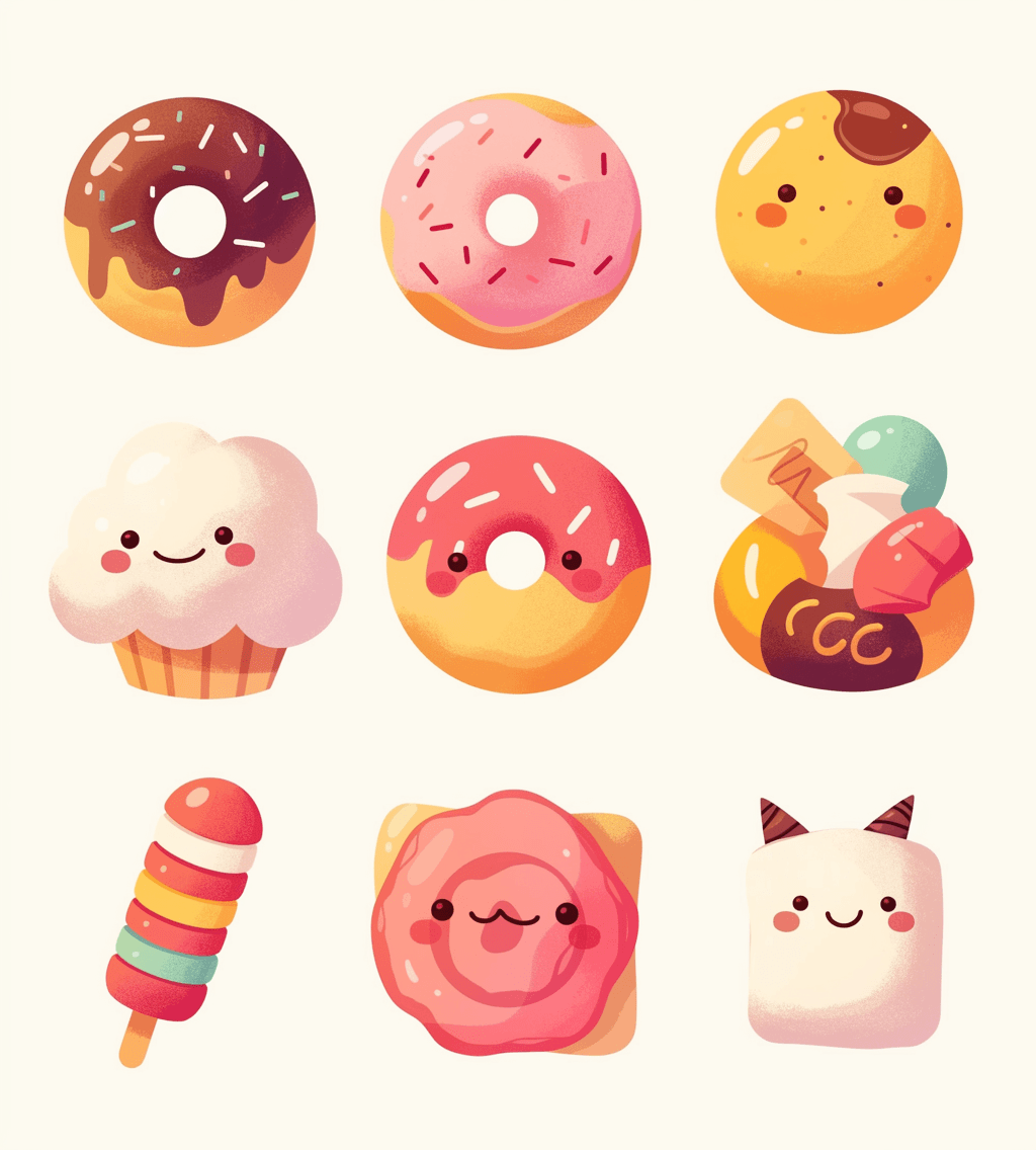 Cake Run original repeating artwork