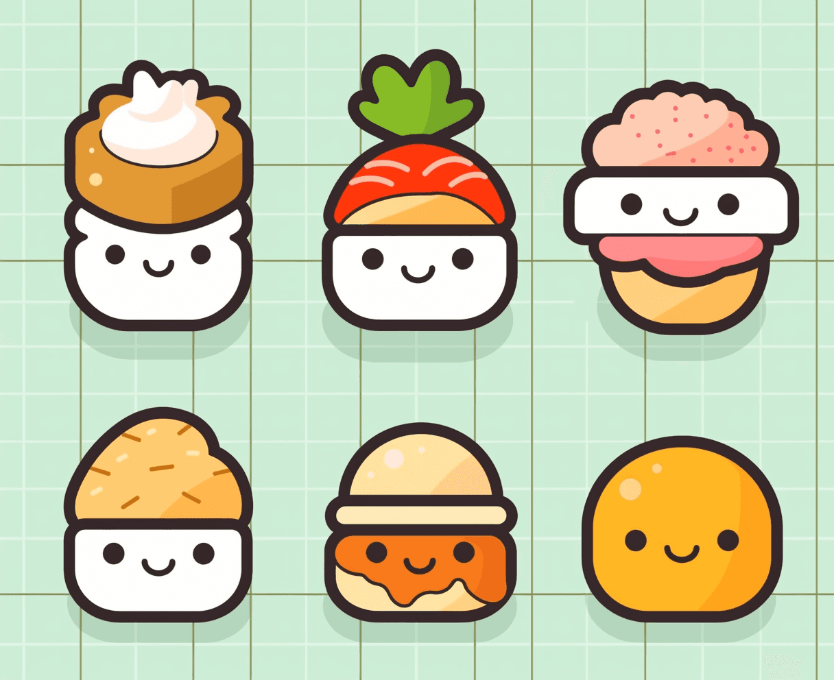Snack Valley original repeating artwork