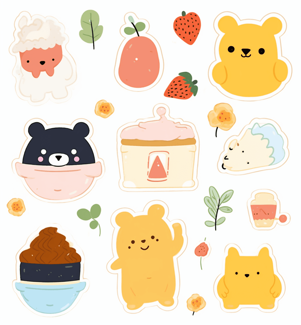 Snack Winter original repeating artwork