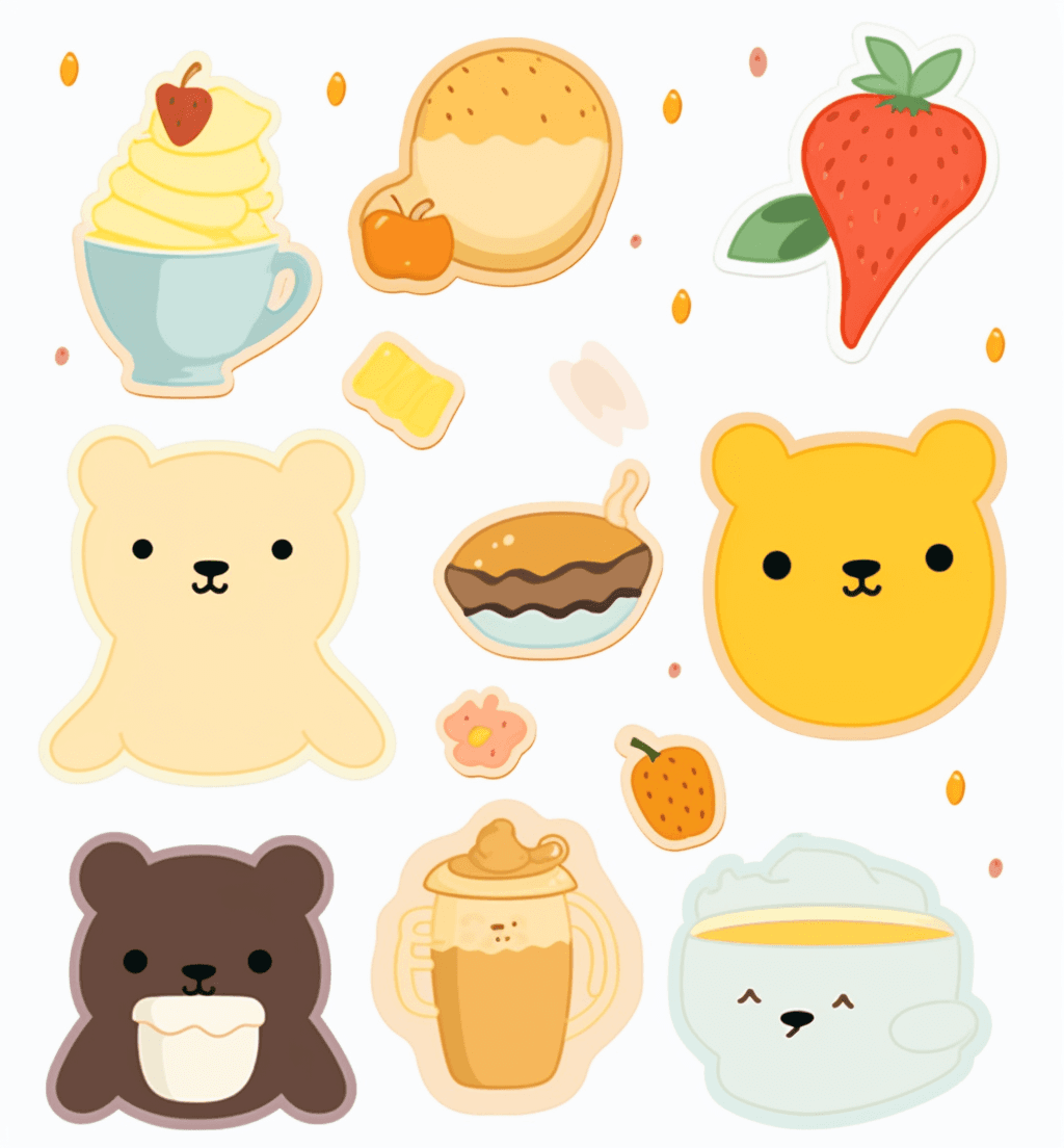 Snack Gleam original repeating artwork