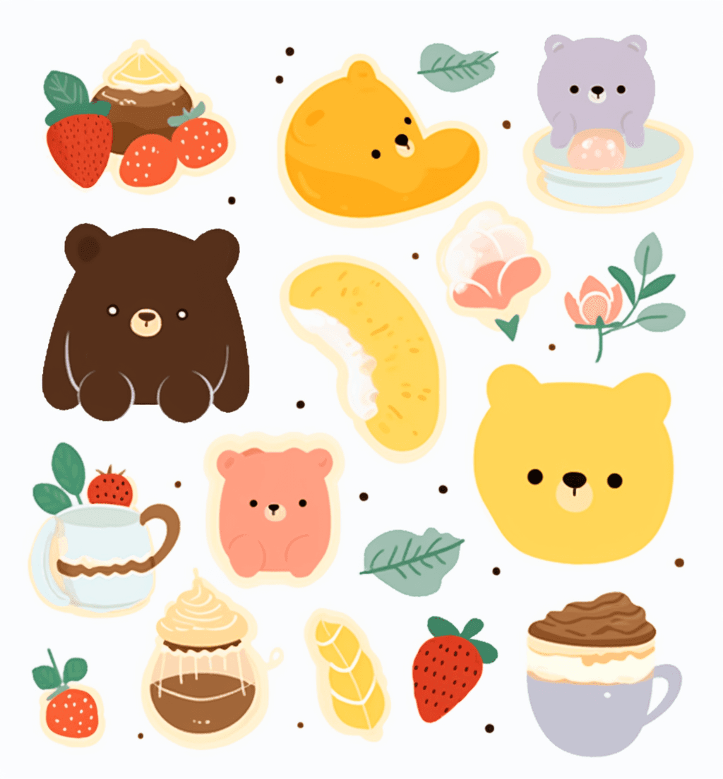 Snack Loop original repeating artwork