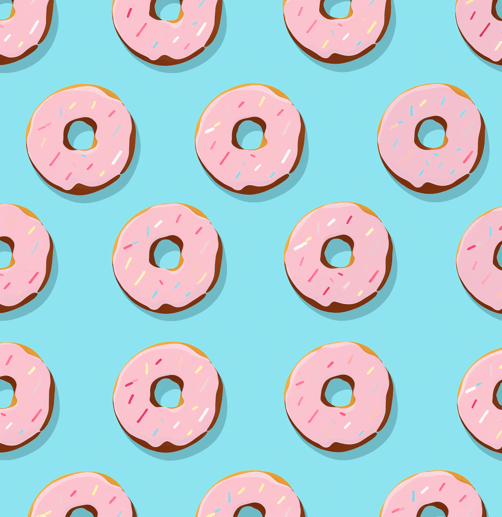 Donut Gleam original repeating artwork