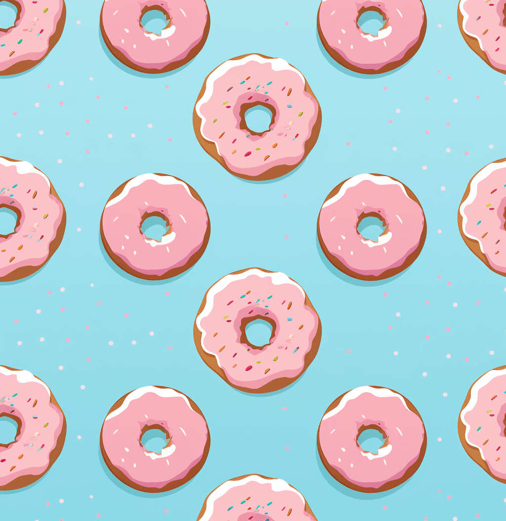 Donut Spark original repeating artwork