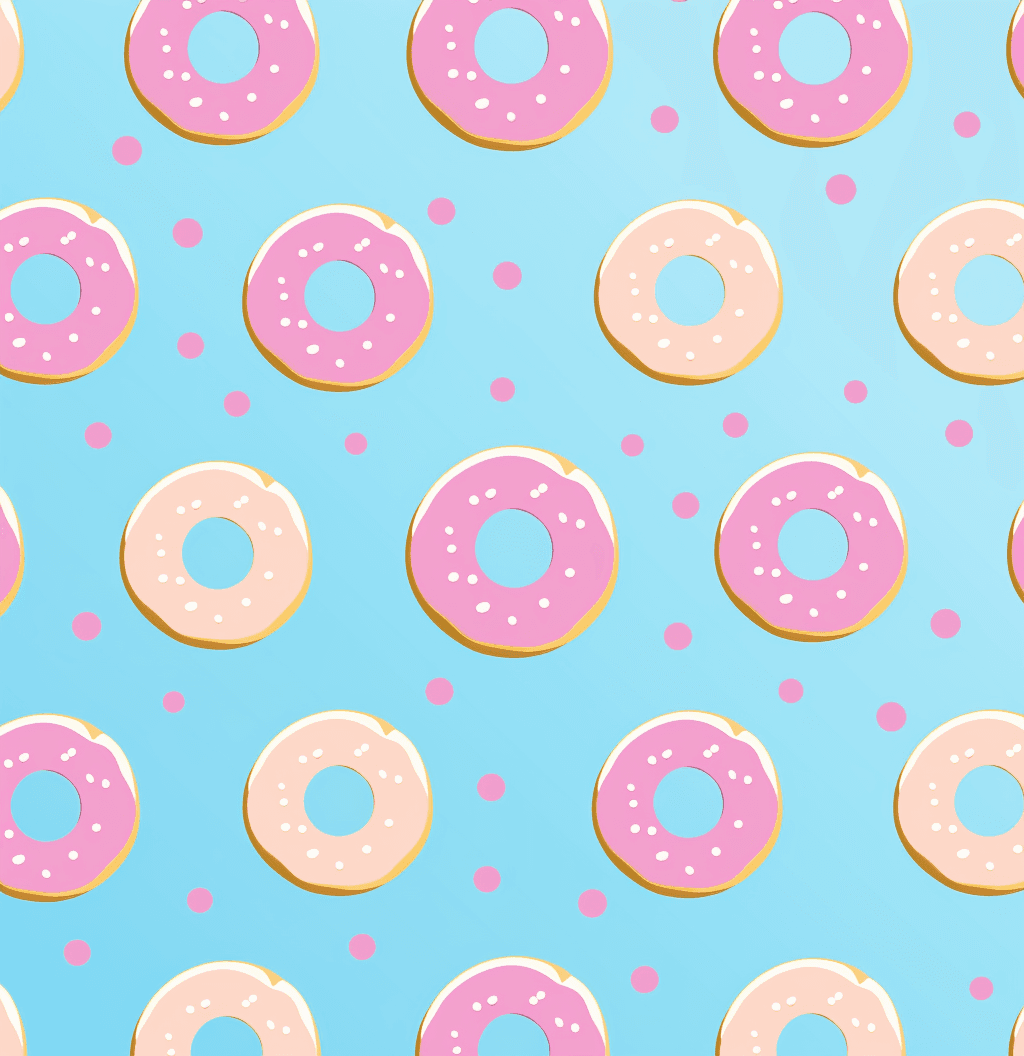 Donut Amber original repeating artwork