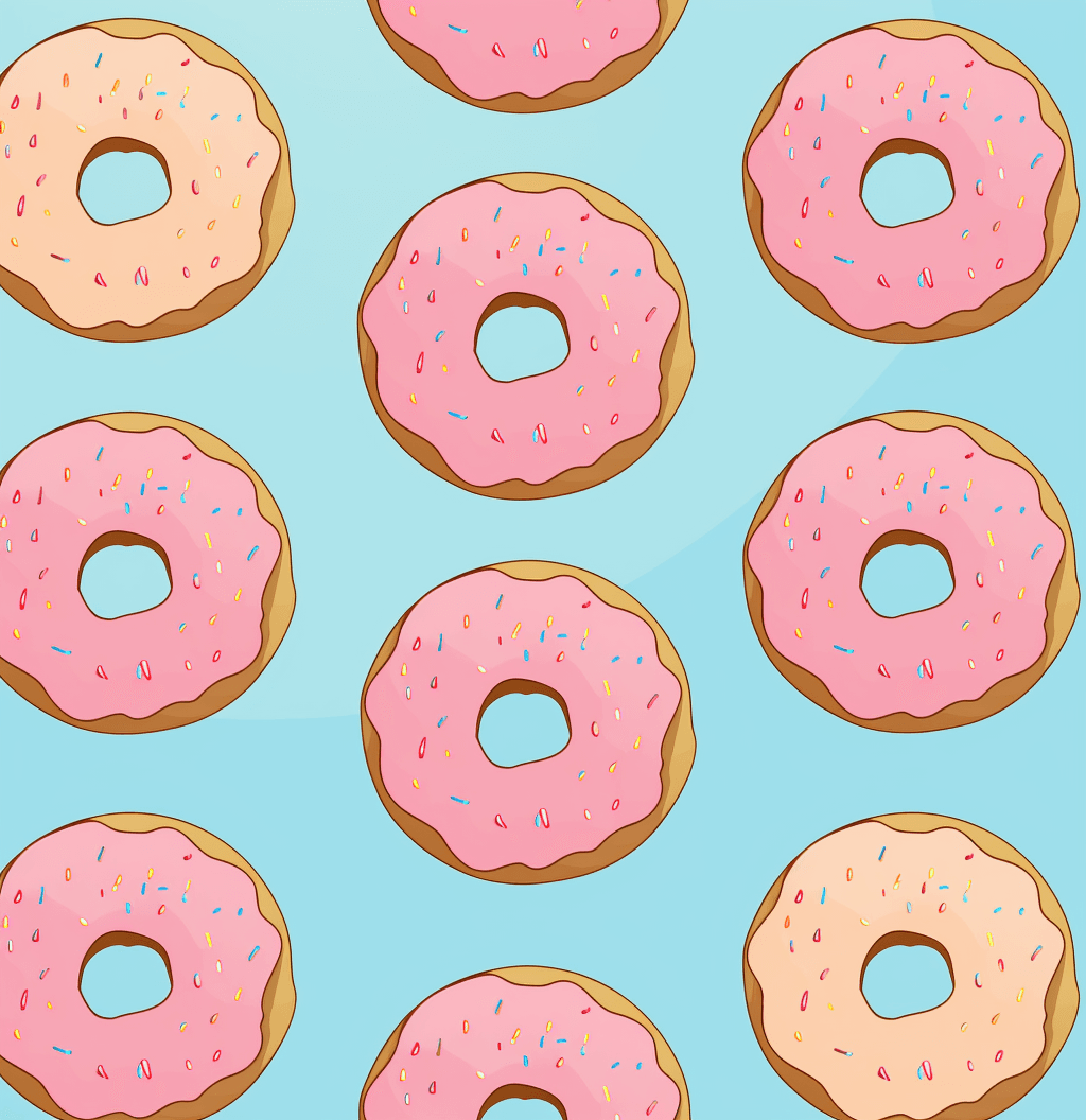 Donut Dawn original repeating artwork
