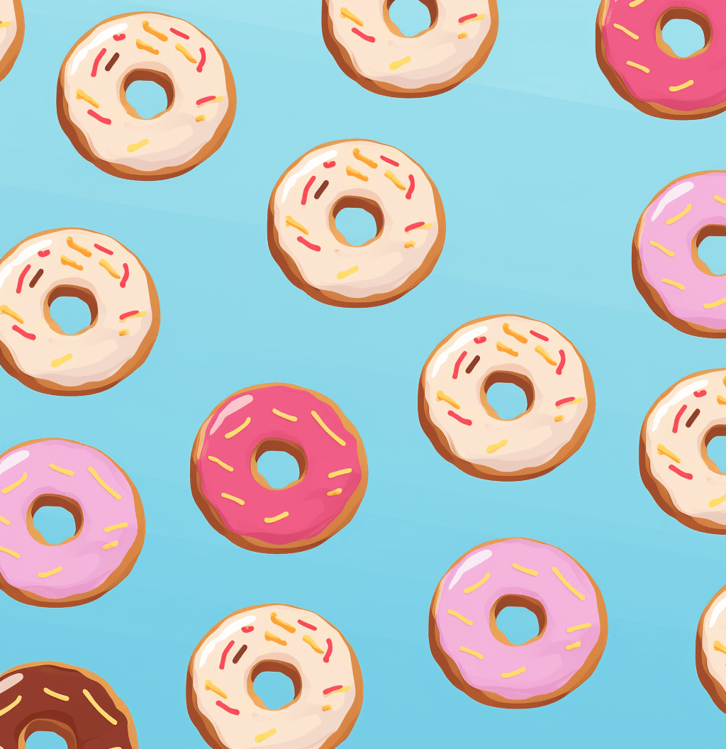 Donut Twilight original repeating artwork