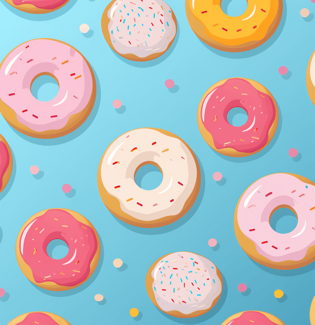 Donut Zip original repeating artwork