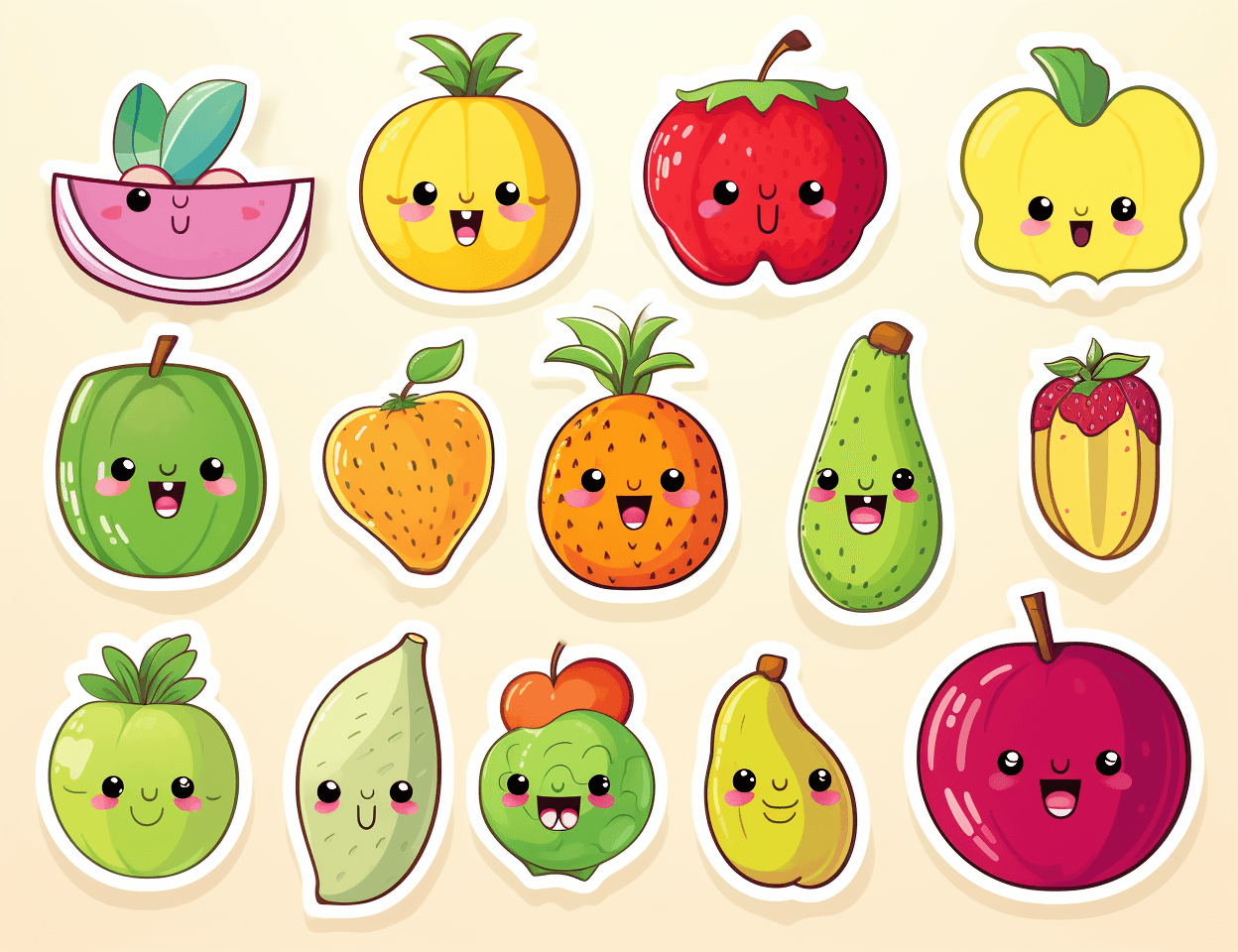 Fruit Ride original repeating artwork