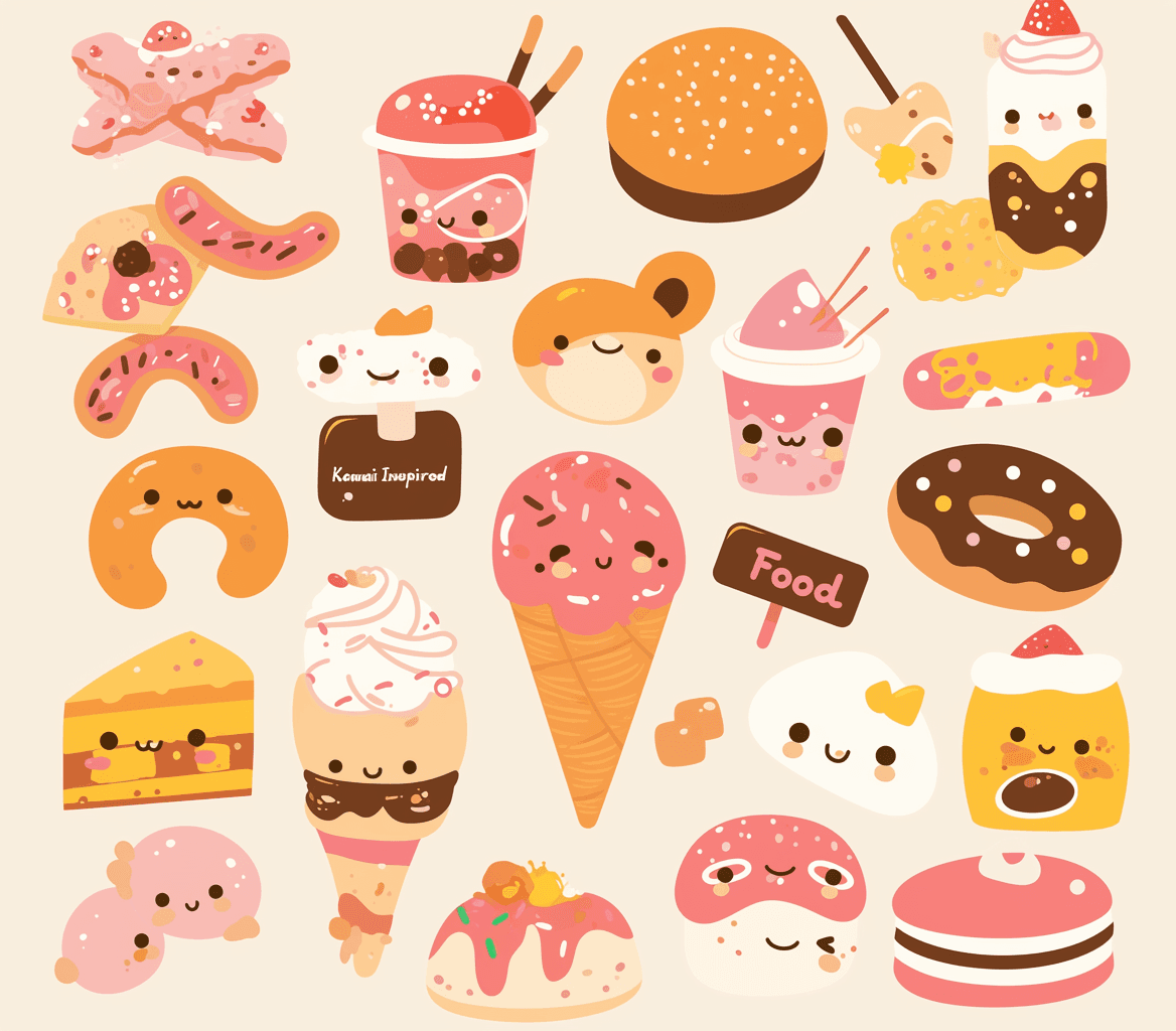 Snack Flare original repeating artwork