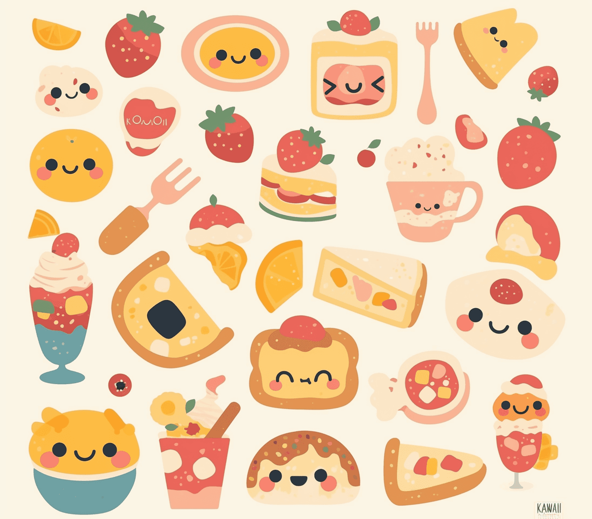 Snack Rush original repeating artwork