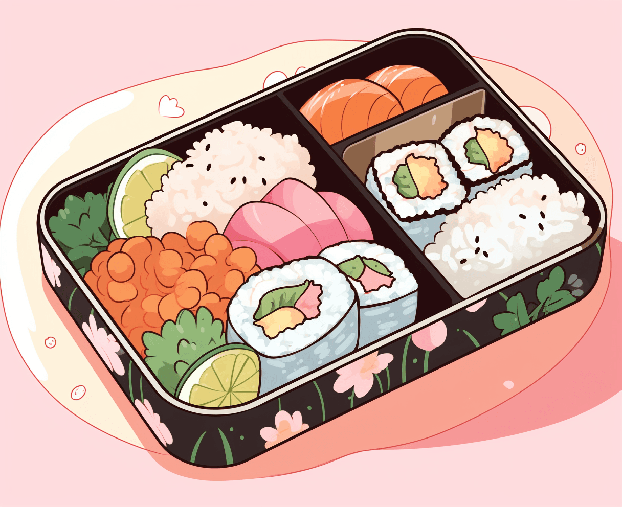 Sushi original repeating artwork